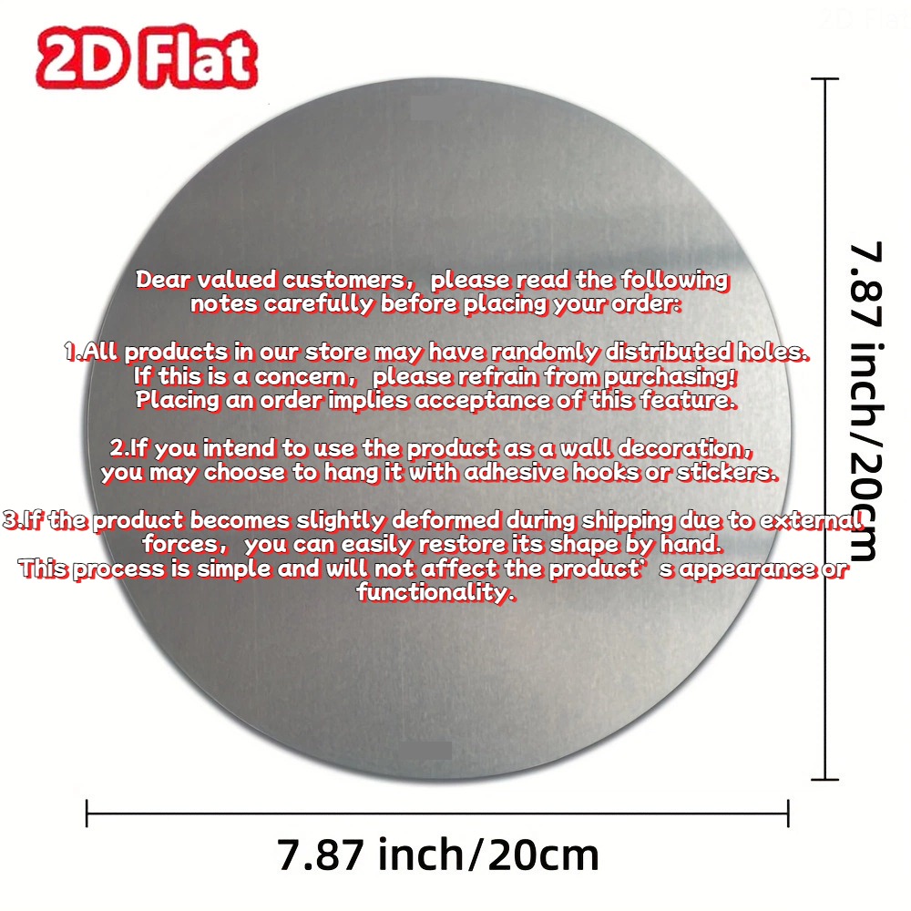2D Bohemian 8x8in Metal Round  - Home Office Kitchen のレビューと価格