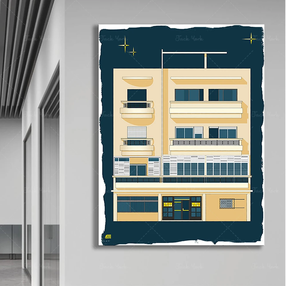 Bauhaus Tel Aviv Print Modern  - Home Office York のレビューと価格