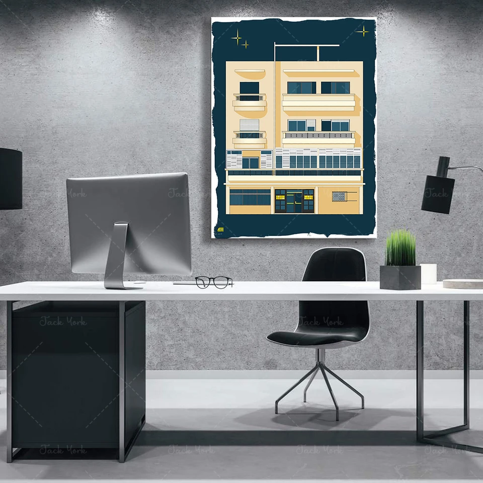Bauhaus Tel Aviv Print Modern  - Home Office York のレビューと価格
