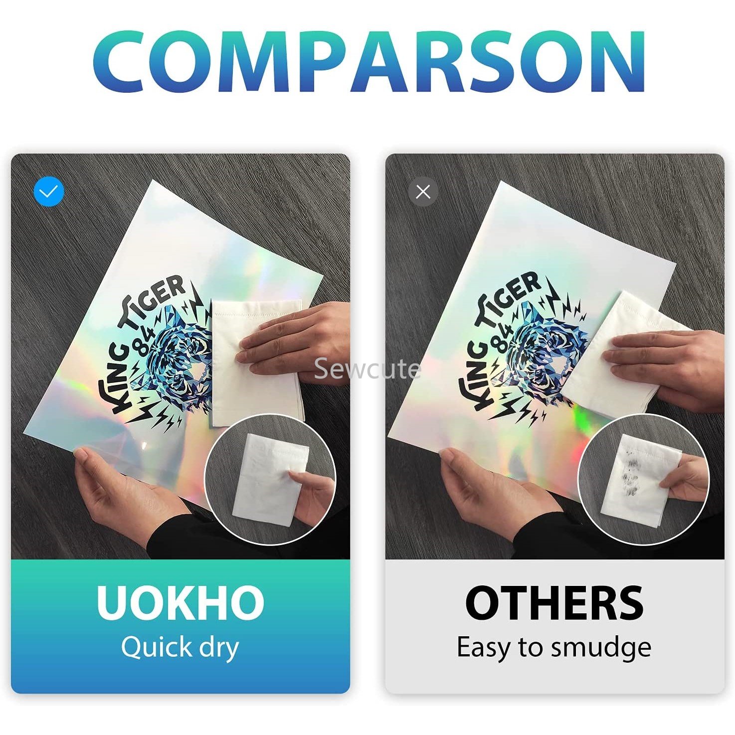 10Sheets Holographic Sticker P - Laser Printer Home のレビューと価格