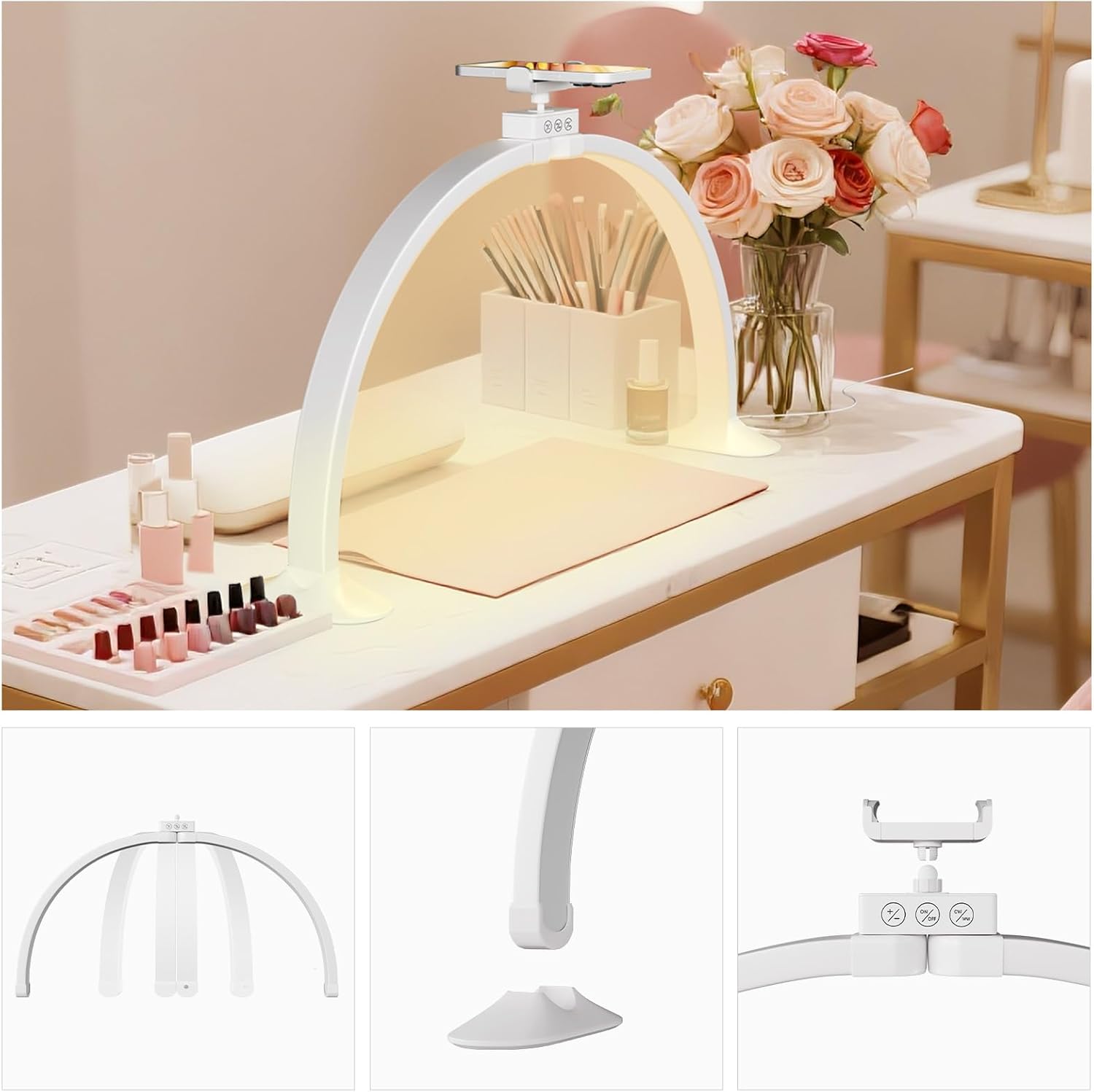 Half Moon Light U-Shaped Nail  - Home Office Setup のレビューと価格